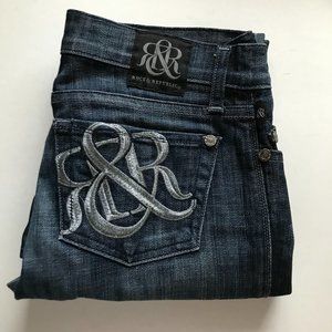 NWOT Rock & Republic Kasandra Boot Cut Dark Wash Jeans Size 26